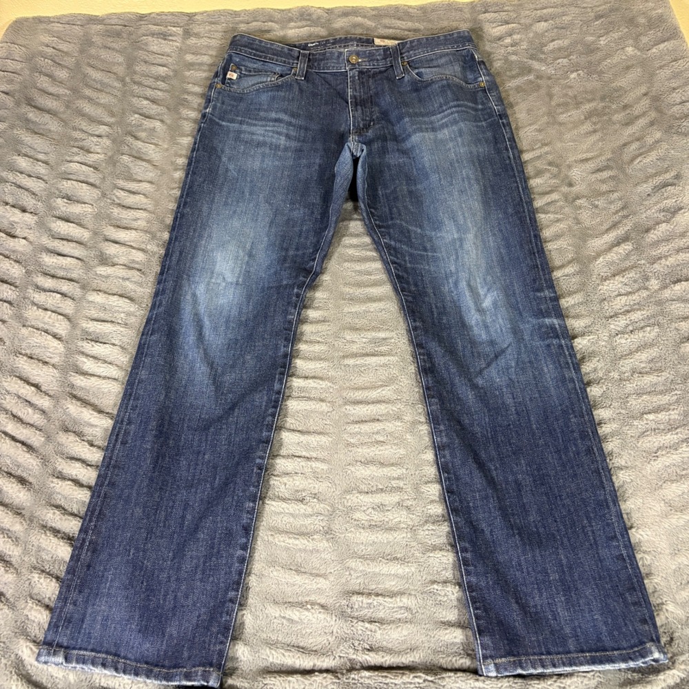 AG Adriano Goldschmied Everett Slim Straight Jeans Dark Wash 34x30 AT428